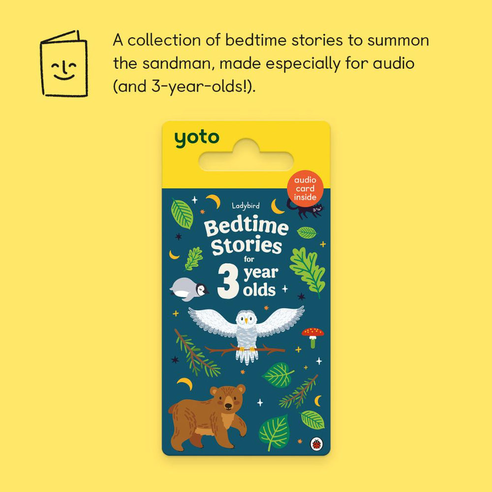 Yoto Card - Ladybird: Bedtime Stories for 3 Year Olds-Audio Player Cards + Characters- | Natural Baby Shower