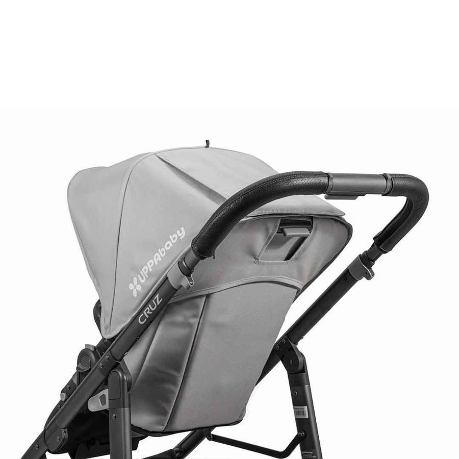 UPPAbaby CRUZ Pushchair Leather Handlebar Cover - Black-Handlebar Grips- | Natural Baby Shower