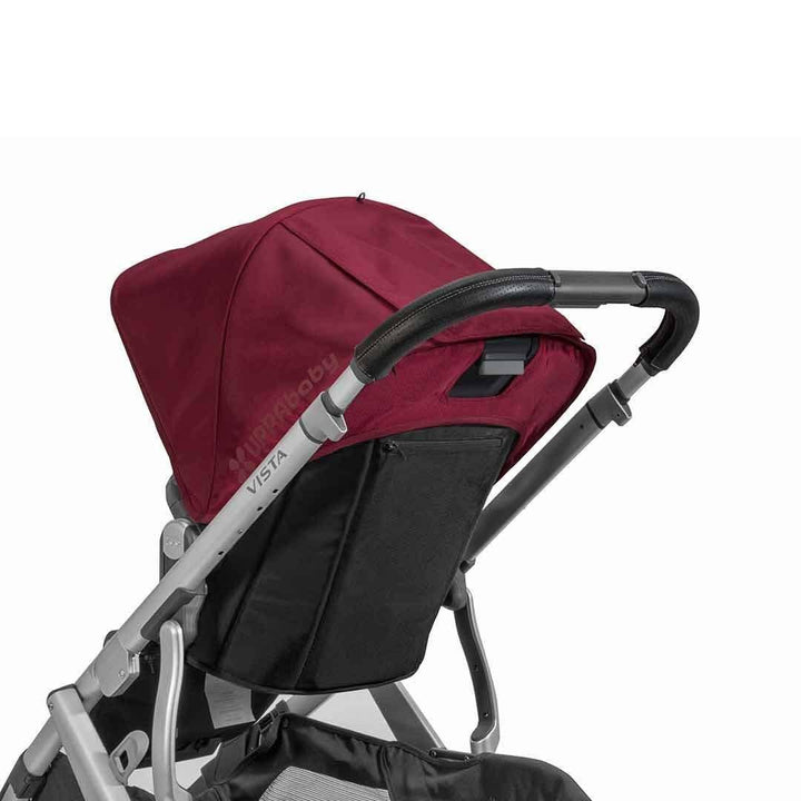 UPPAbaby VISTA Pushchair Leather Handlebar Cover - Black-Handlebar Grips- | Natural Baby Shower