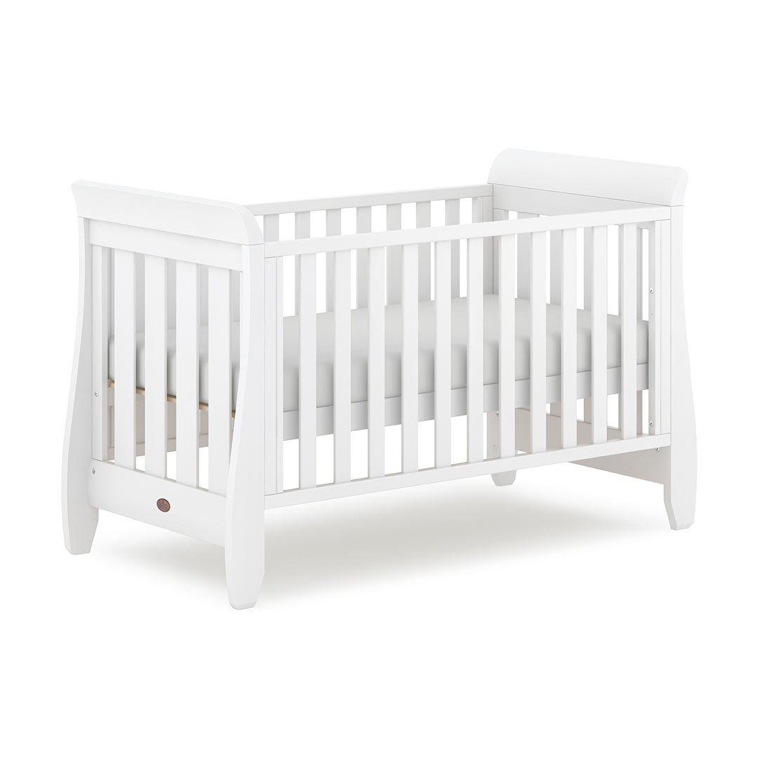 Boori Sleigh Urbane Cot Bed - White-Cot Beds-White-No Mattress | Natural Baby Shower
