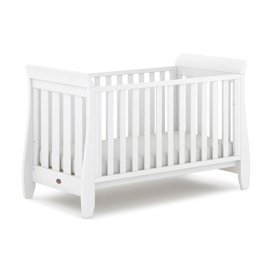 Boori Sleigh Urbane Cot Bed - White-Cot Beds-White-No Mattress | Natural Baby Shower