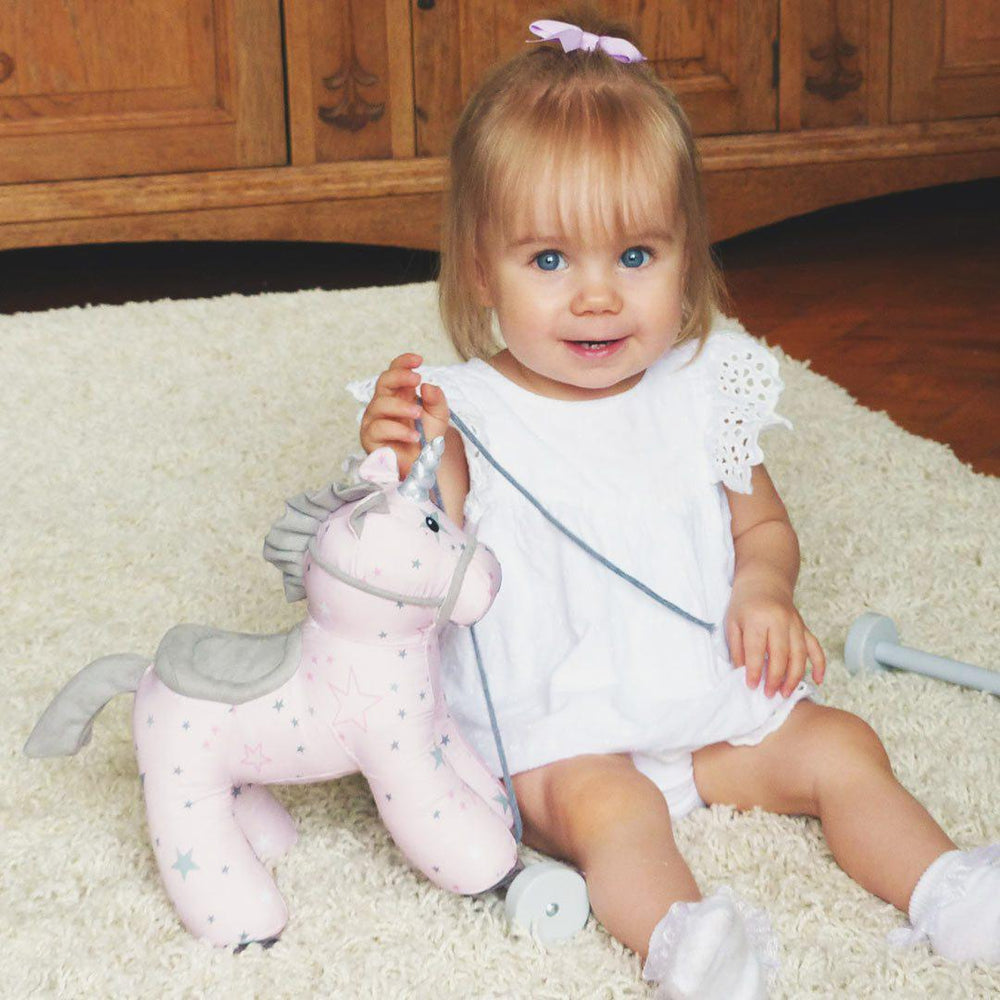 Little Bird Told Me - Pull-Along Unicorn - Celeste (6m+)-Pull-Alongs- | Natural Baby Shower