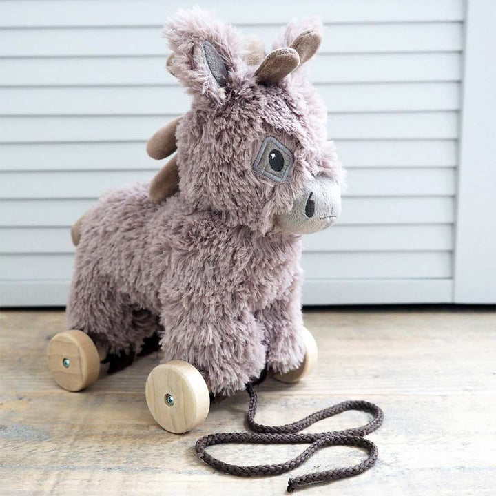 Little Bird Told Me - Pull-Along Donkey - Norbert (6m+)-Pull-Alongs- | Natural Baby Shower