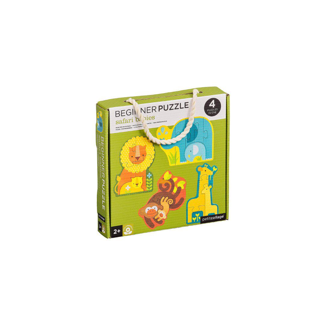 Abrams & Chronicle Beginner Puzzle Set - Safari Babies-Puzzles + Games- | Natural Baby Shower