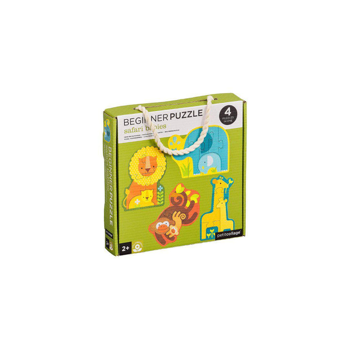 Abrams & Chronicle Beginner Puzzle Set - Safari Babies-Puzzles + Games- | Natural Baby Shower