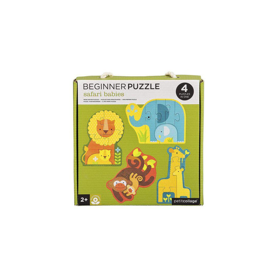 Abrams & Chronicle Beginner Puzzle Set - Safari Babies-Puzzles + Games- | Natural Baby Shower