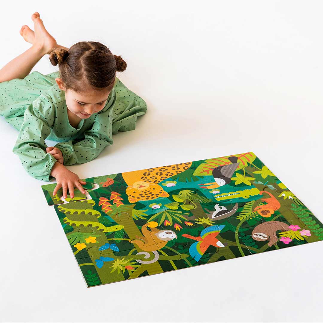 Abrams & Chronicle Floor Puzzle - Wild Rainforest-Puzzles + Games- | Natural Baby Shower