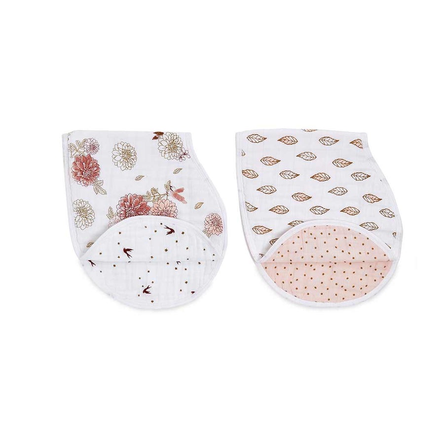 aden + anais Burpy Bibs - Dahlia - 2 Pack-Bibs- | Natural Baby Shower