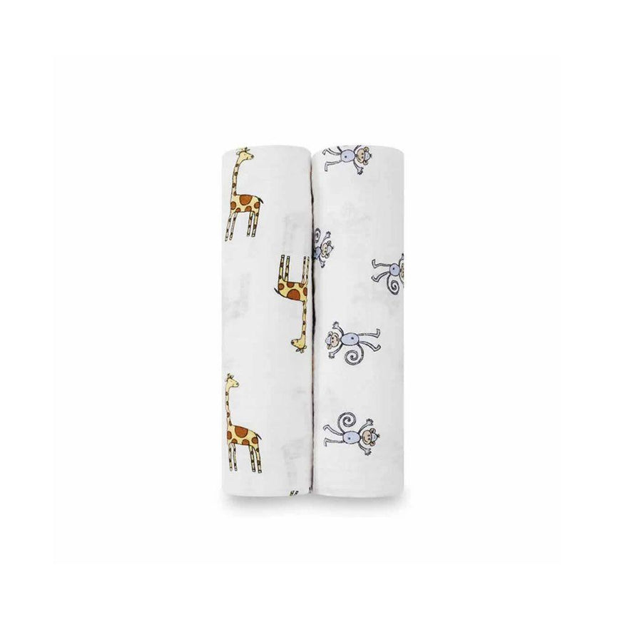 aden + anais Muslin Swaddles - Jungle Jam - 2 Pack-Muslin Wraps-Jungle Jam- | Natural Baby Shower