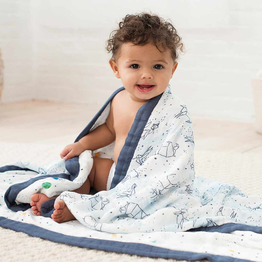 aden + anais Silky Soft Dream Blanket - Stargaze-Blankets-Stargaze- | Natural Baby Shower