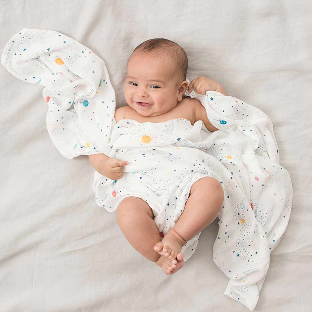 aden + anais Silky Soft Swaddles - Stargaze - 3 Pack-Swaddling Wraps-Stargaze- | Natural Baby Shower
