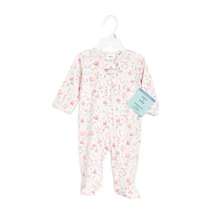 aden + anais Comfort Knit Footie - Perennial-Sleepsuits-Perennial-0-3m | Natural Baby Shower