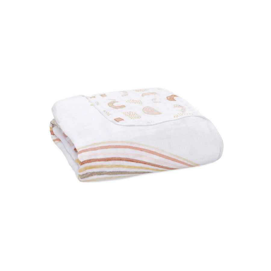 aden + anais Dream Blanket Cotton Muslin - Keep Rising - Rising Rainbow-Blankets-Keep Rising-Rising Rainbow | Natural Baby Shower