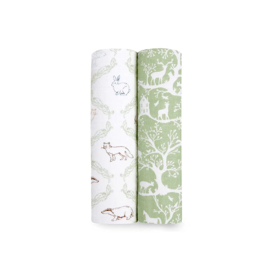 aden + anais Essentials Cotton Muslin 2 Pack Swaddle Blanket - Harmony-Blankets-Harmony- | Natural Baby Shower