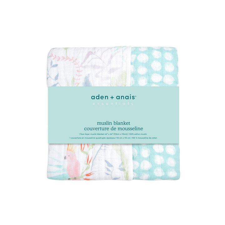 aden + anais Essentials Cotton Muslin Blanket - Tropicalia-Blankets-Tropicalia- | Natural Baby Shower