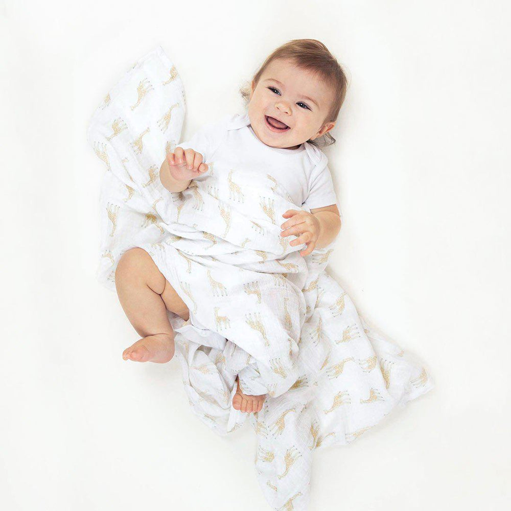 aden + anais Essentials Cotton Muslin Swaddle Blanket - Natural History-Muslin Wraps-Natural History- | Natural Baby Shower