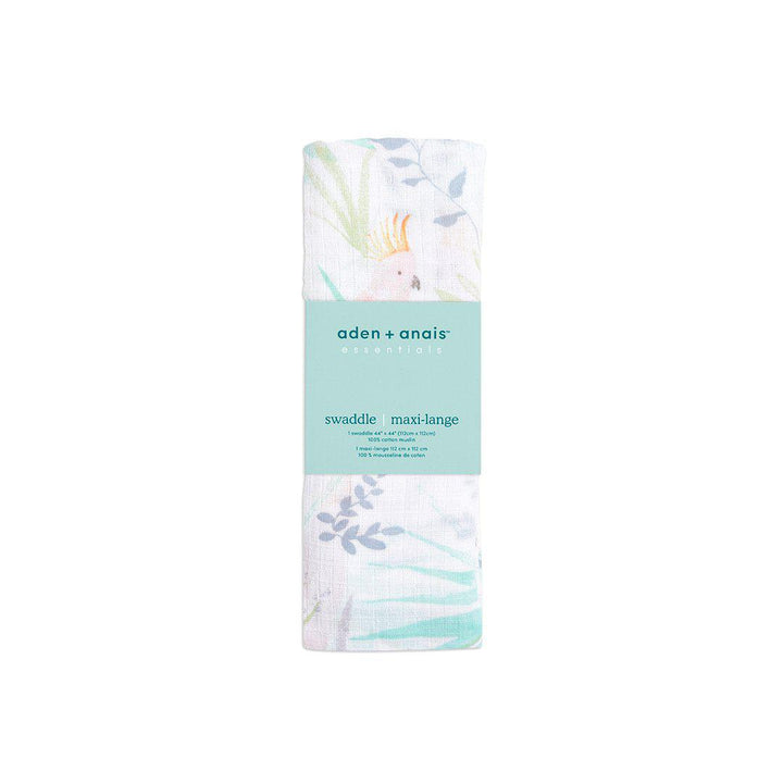 aden + anais Essentials Cotton Muslin Swaddle Blanket - Tropicalia-Muslin Wraps-Tropicalia- | Natural Baby Shower