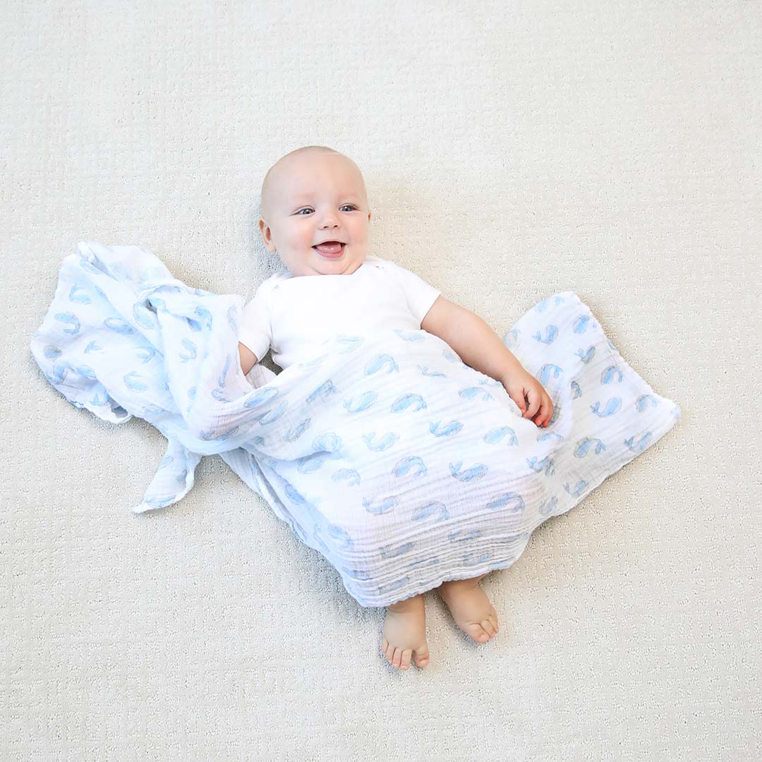 aden anais Essentials Cotton Muslin Swaddle Blankets Natural Histo
