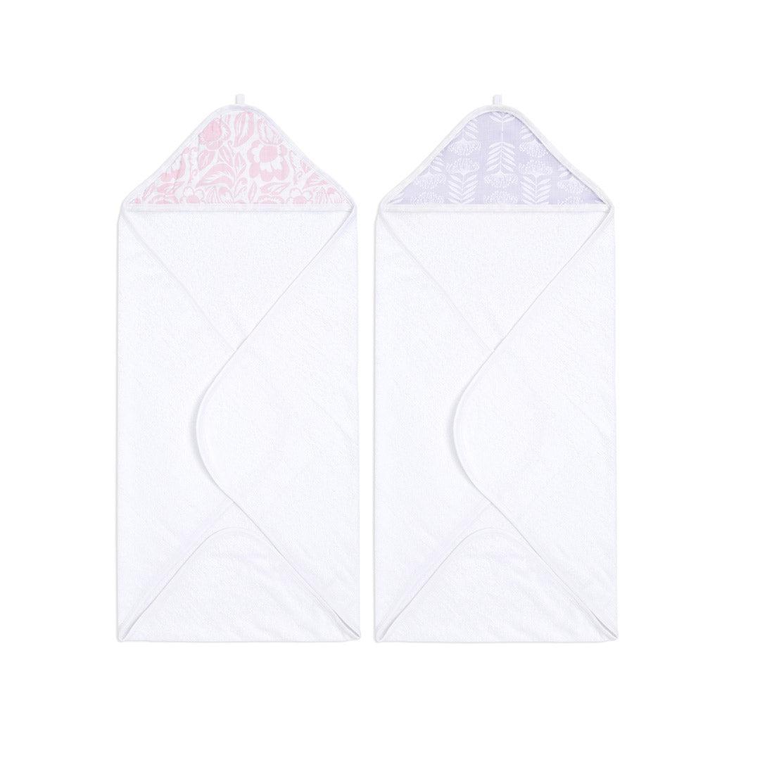 aden + anais Essentials Hooded Towels - Damsel - 2 Pack-Bath Towels- | Natural Baby Shower