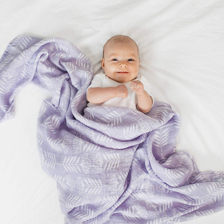 aden + anais Essentials Muslin Swaddles - Damsel - 4 Pack-Swaddling Wraps- | Natural Baby Shower