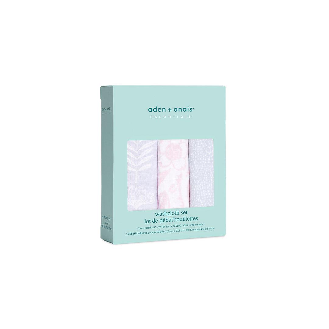 aden + anais Essentials Muslin Washcloths - Damsel - 3 Pack-Washcloths- | Natural Baby Shower