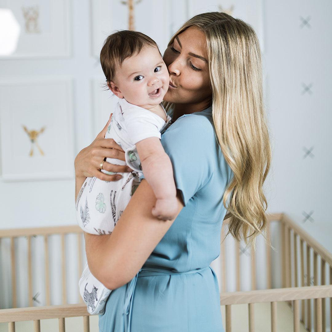 aden + anais Essentials Wrap Swaddles - Toile - 3 Pack-Shaped Swaddles-Toile-0-3m | Natural Baby Shower