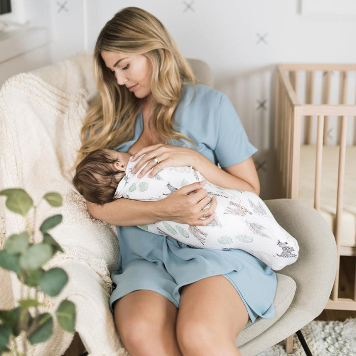 aden + anais Essentials Wrap Swaddles - Toile - 3 Pack-Shaped Swaddles-Toile-0-3m | Natural Baby Shower