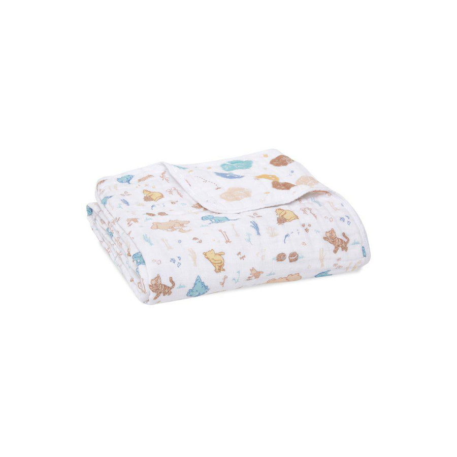 aden + anais Muslin Dream Blanket - Winnie in the Woods-Blankets- | Natural Baby Shower