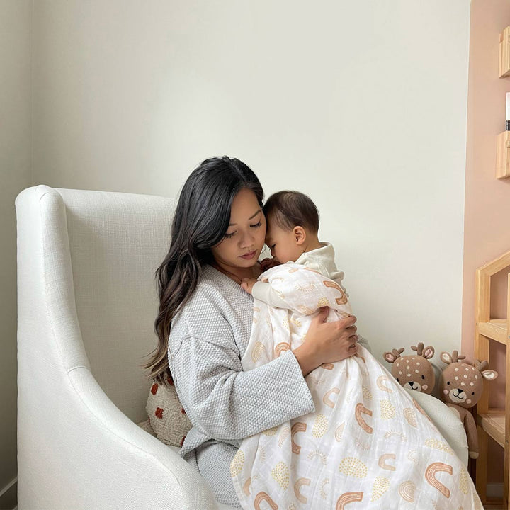aden + anais Muslin Swaddles - Keep Rising - 4 Pack-Muslin Wraps- | Natural Baby Shower