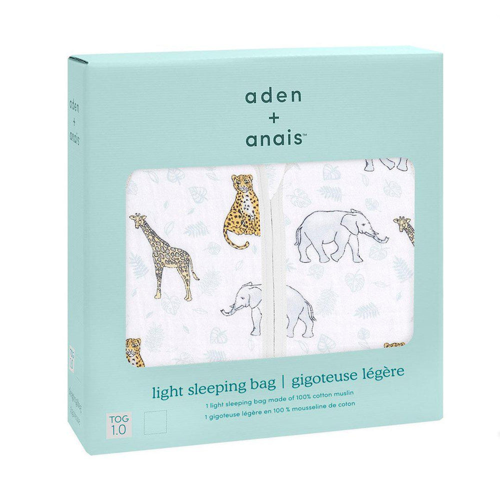 aden + anais Sleeping Bag - Jungle - TOG 1.0-Sleeping Bags-0-6m-Jungle | Natural Baby Shower