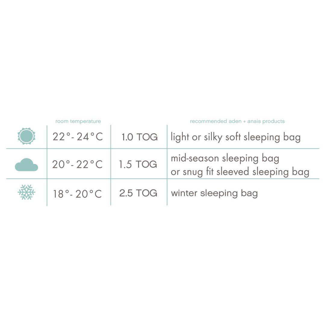 aden + anais Light Sleeping Bag - Now + Zen - TOG 1.0-Sleeping Bags-Now + Zen-0-6m | Natural Baby Shower