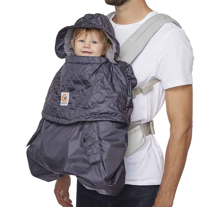 Ergobaby All Weather Cover-Baby Carrier Covers-Charcoal- | Natural Baby Shower