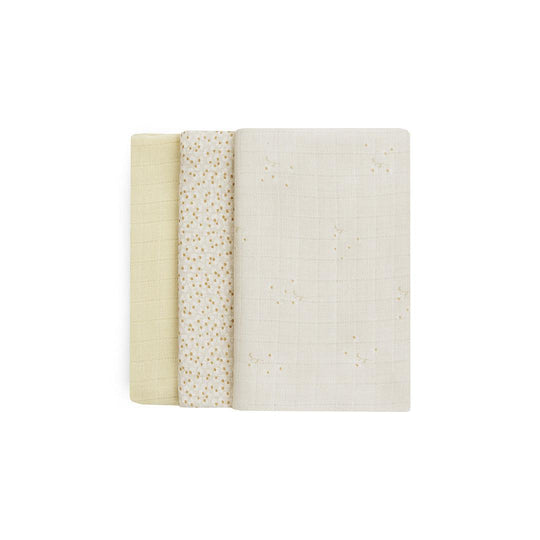 Avery Row Muslin Squares - 3 Pack - Wild Chamomile-Muslin Squares-Wild Chamomile- | Natural Baby Shower