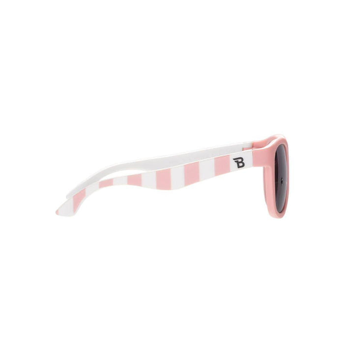 Babiators X Dock & Bay Original Navigator Sunglasses - Malibu Pink Stripe-Sunglasses-Malibu Pink Stripe-0-2y (Junior) | Natural Baby Shower