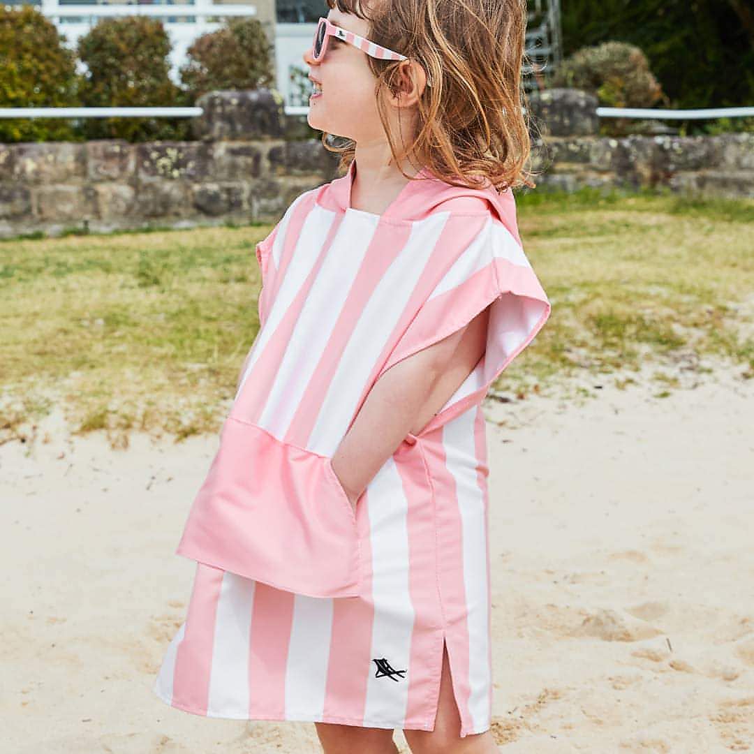 Dock & Bay Kid's Beach Poncho - Malibu Pink-Ponchos-Malibu Pink-2-4y | Natural Baby Shower