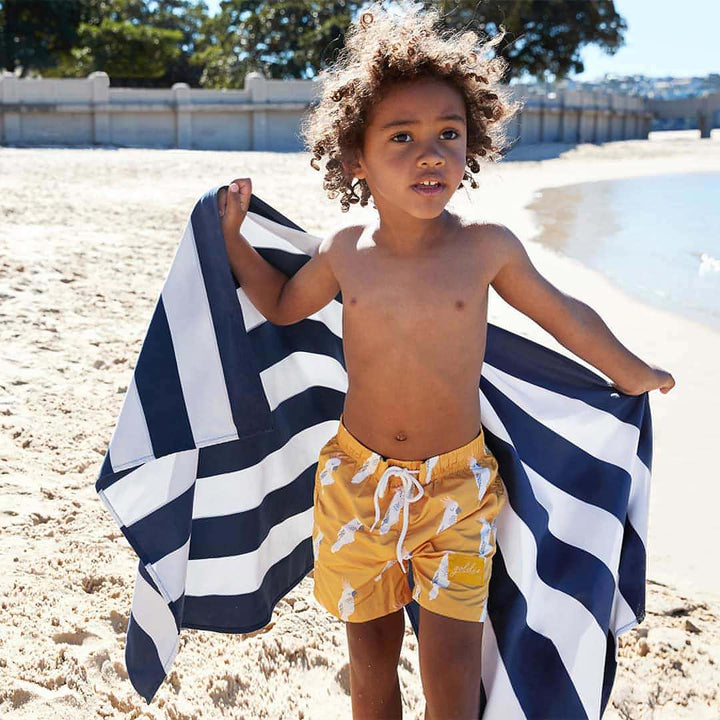 Dock & Bay Kid's Beach Towel - Whitsunday Blue-Beach Towels-Whitsunday Blue-Medium | Natural Baby Shower