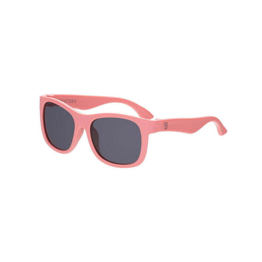 Babiators Eco Original Navigator Sunglasses - Seashell Pink-Sunglasses-Seashell Pink-0-2 (Junior) | Natural Baby Shower