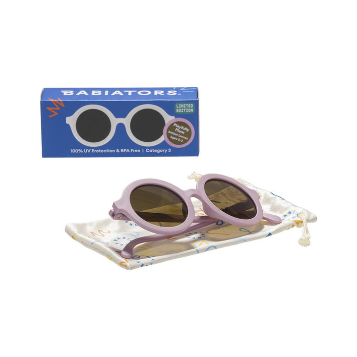 Babiators Original Euro Round Sunglasses - Playfully Plum-Sunglasses-Playfully Plum-0-2y (Junior) | Natural Baby Shower