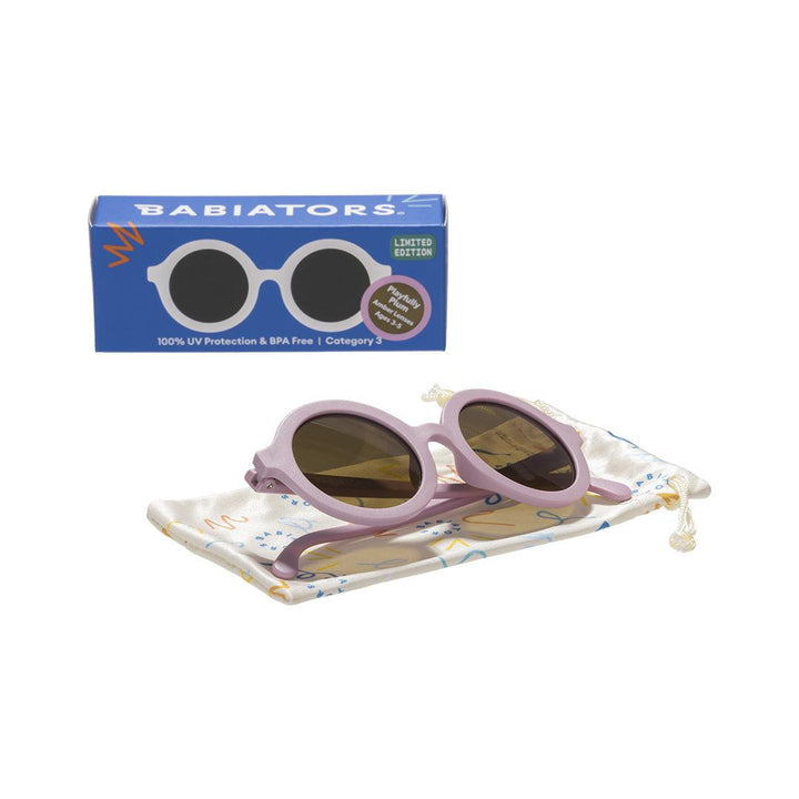 Babiators Original Euro Round Sunglasses - Playfully Plum-Sunglasses-Playfully Plum-3-5y (Classic) | Natural Baby Shower