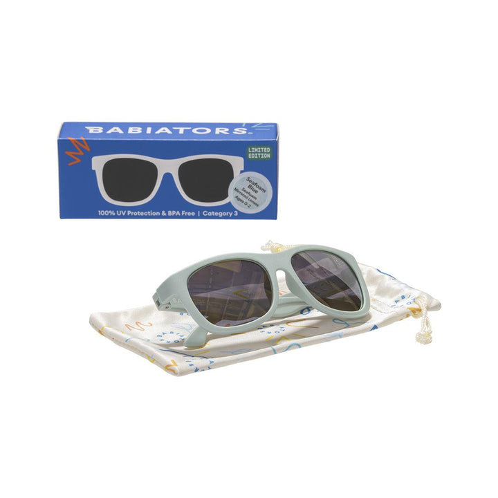 Babiators Original Mirrored Navigator Sunglasses - Seafoam Blue-Sunglasses-Seafoam Blue-0-2y (Junior) | Natural Baby Shower