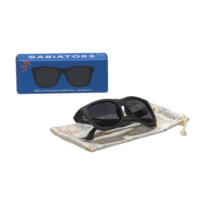Babiators Original Navigator Sunglasses - Jet Black-Sunglasses-Jet Black-0-2y (Junior) | Natural Baby Shower