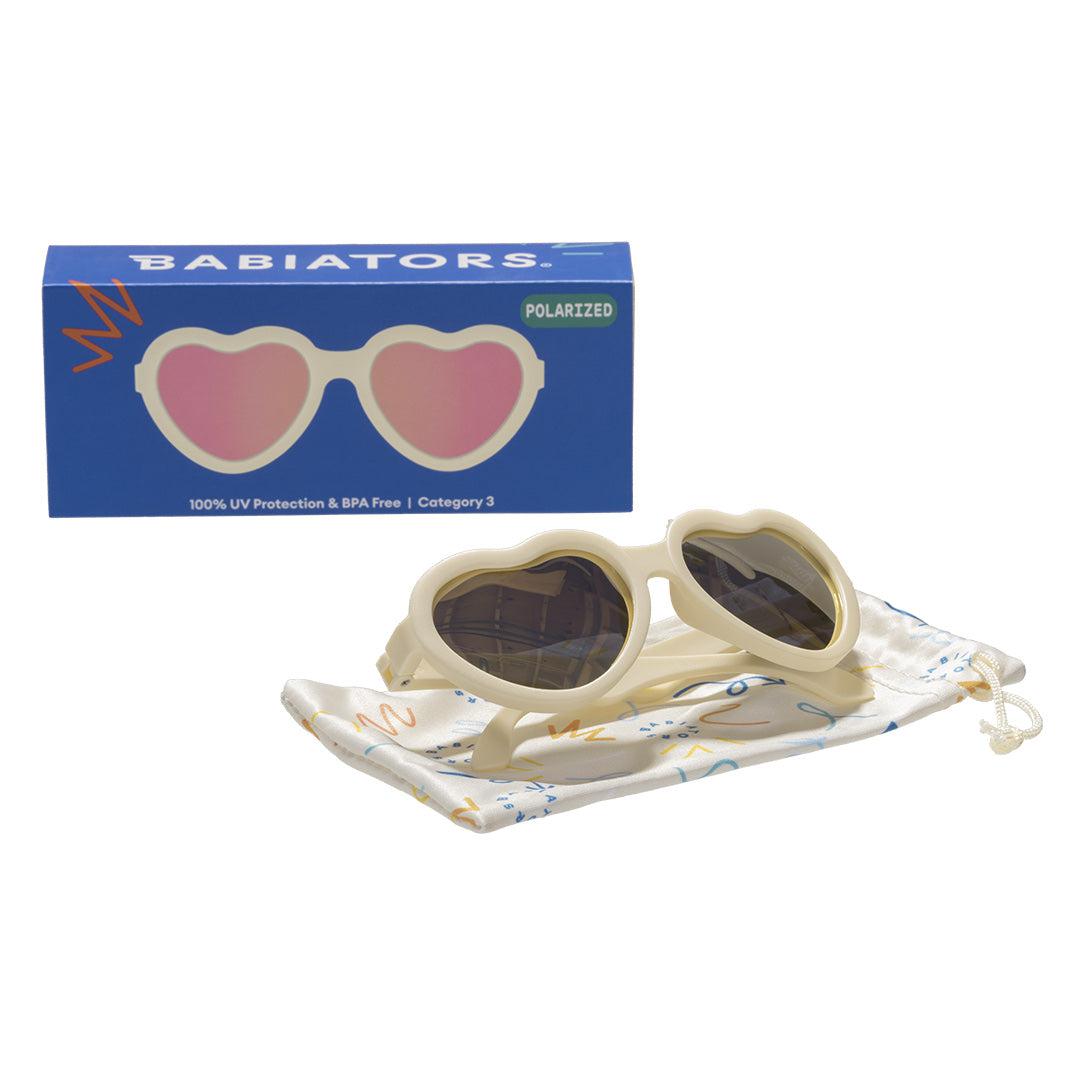 Babiators Polarised Heart Sunglasses - Sweet Cream-Sunglasses-Sweet Cream-0-2y (Junior) | Natural Baby Shower