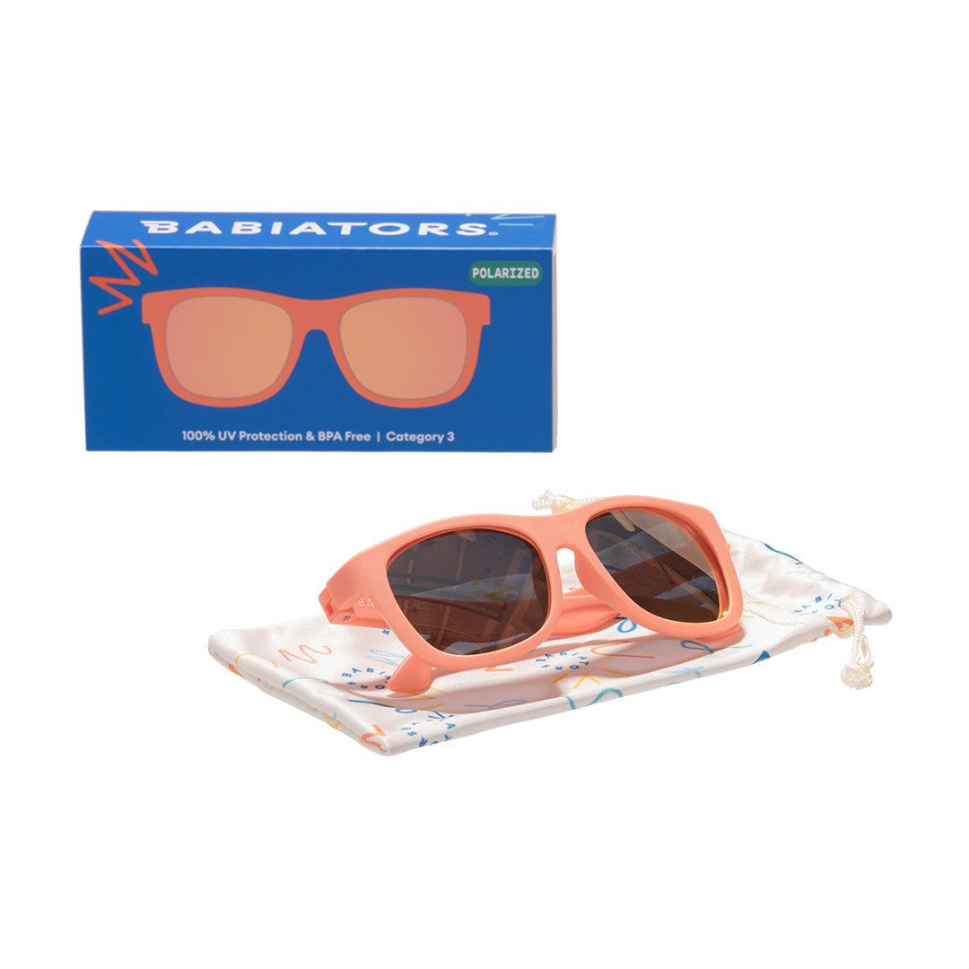 Babiators Polarised Navigator Sunglasses - Perfectly Papaya-Sunglasses-Perfectly Papaya-0-2y (Junior) | Natural Baby Shower