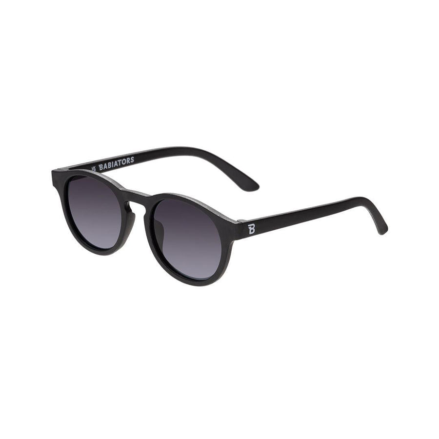 Babiators Polarised Keyhole Sunglasses - Jet Black Smoke-Sunglasses-Jet Black Smoke-0-2 (Junior) | Natural Baby Shower