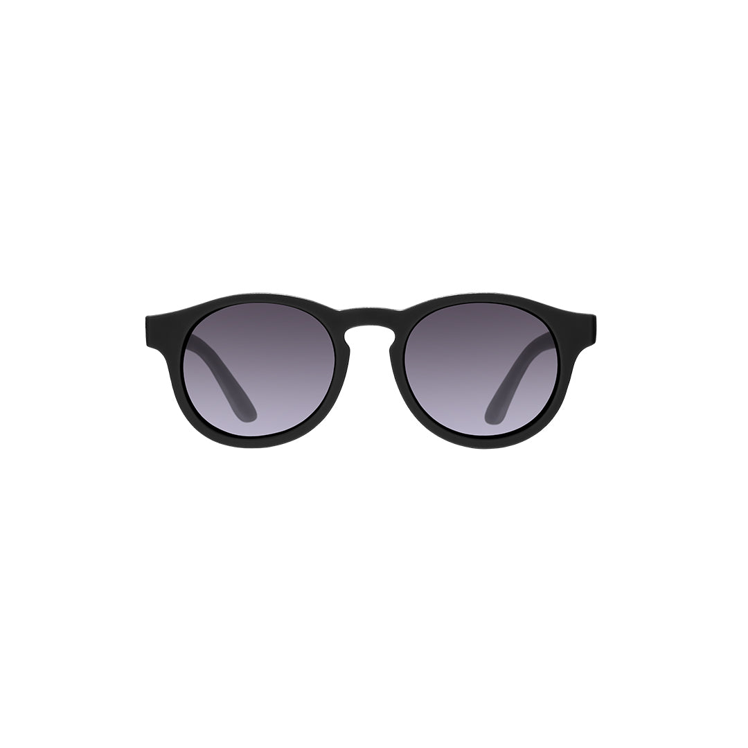 Babiators Polarised Keyhole Sunglasses - Jet Black Smoke-Sunglasses-Jet Black Smoke-0-2 (Junior) | Natural Baby Shower