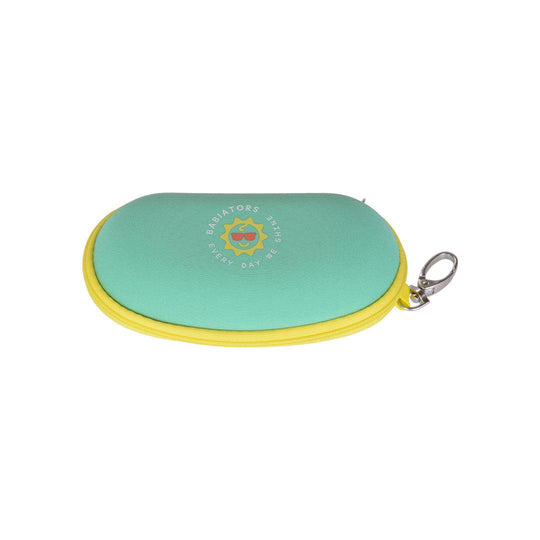Babiators Travel Case - Aqua with Yellow Trim-Sunglasses Accessories-Aqua & Yellow- | Natural Baby Shower