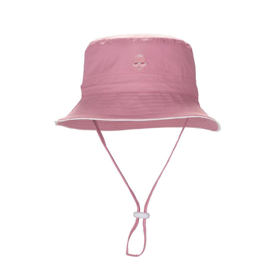 Babiators UPF 50+ Sun Hat - Pink + White Piping-Hats-Pink-0-12m | Natural Baby Shower