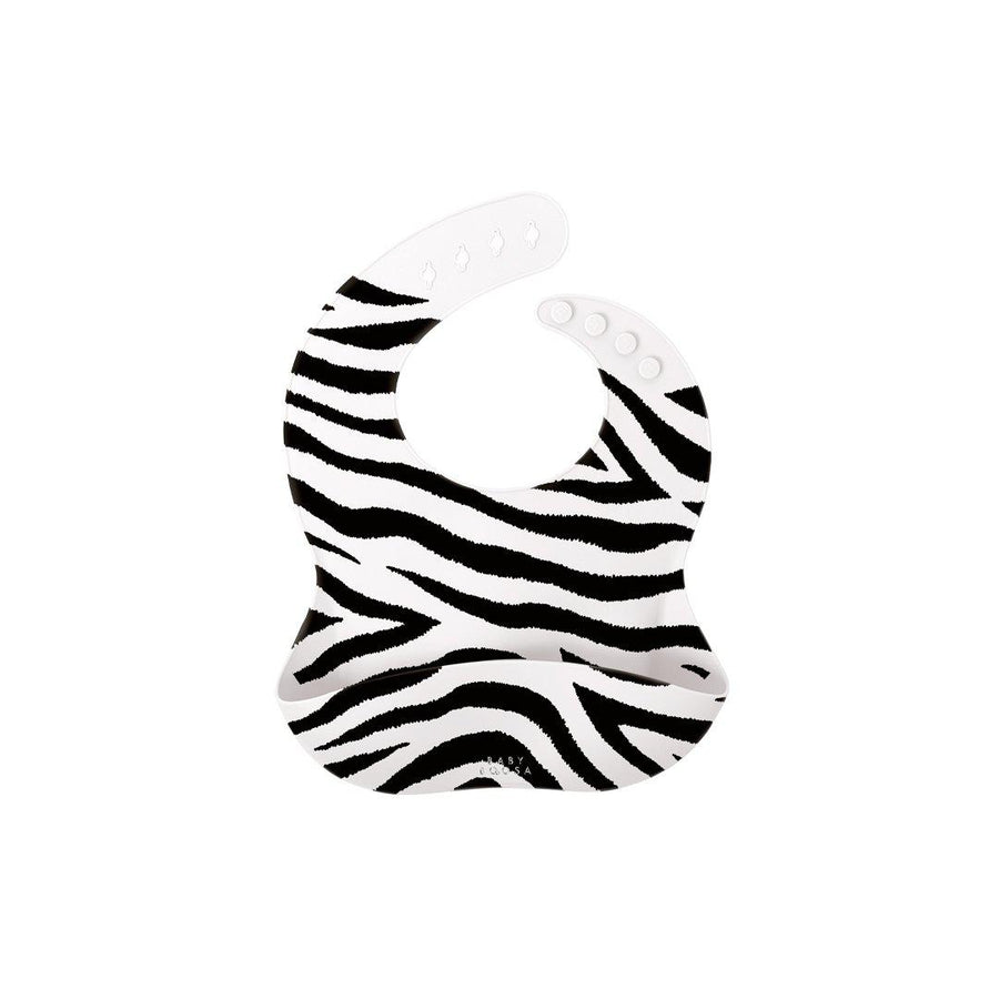 Baby Boosa Bib - Zebra Monochrome-Bibs- | Natural Baby Shower