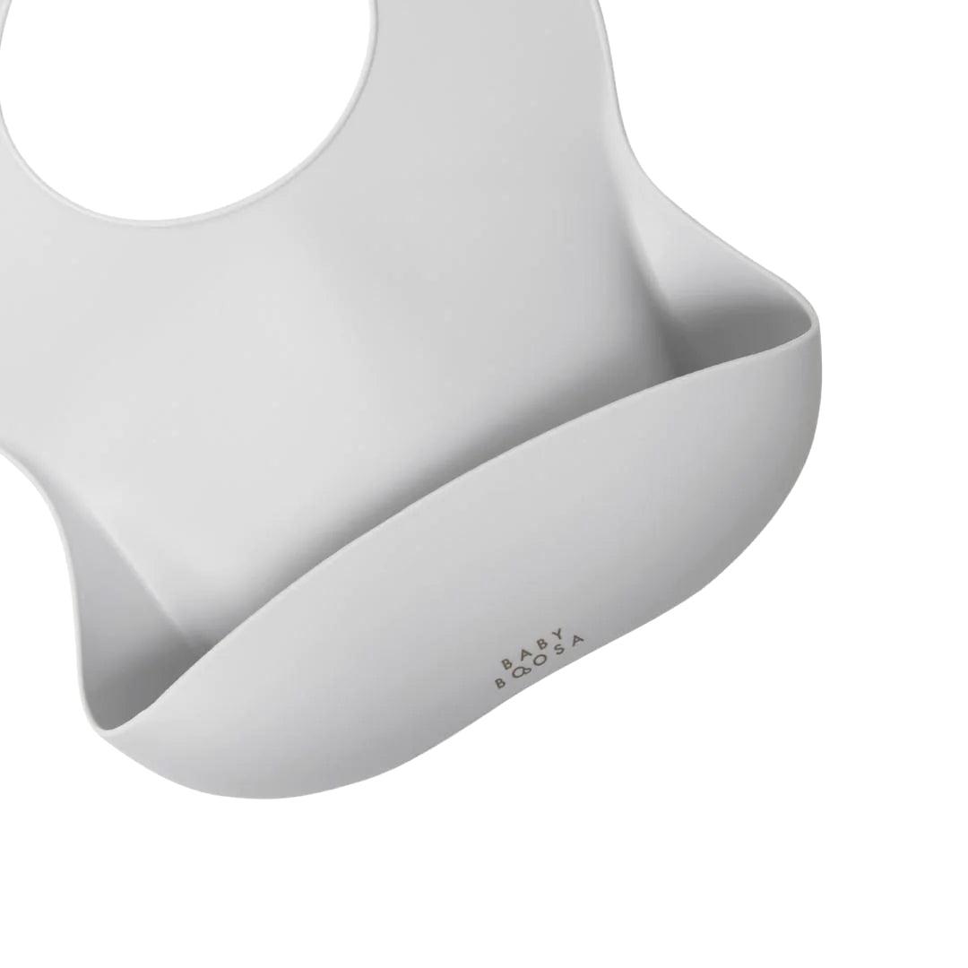Baby Boosa Bib - Concrete Grey-Bibs- | Natural Baby Shower