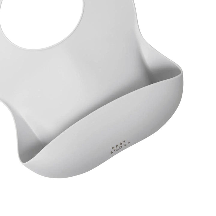 Baby Boosa Bib - Concrete Grey-Bibs- | Natural Baby Shower